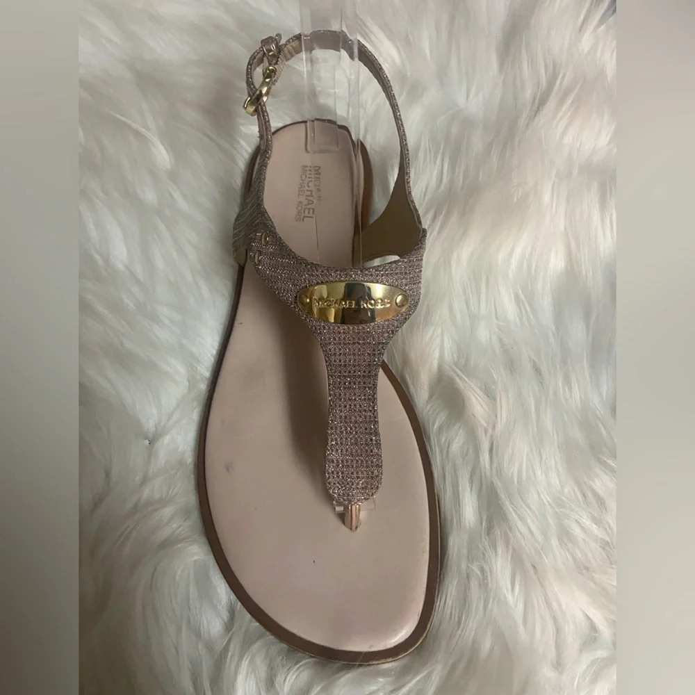 Michael Kors Gold Sparkle Sandals